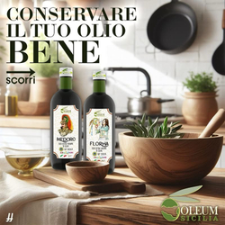 Оливковое масло Olеum Sicilia Florha 1л, Сицилия, Италия