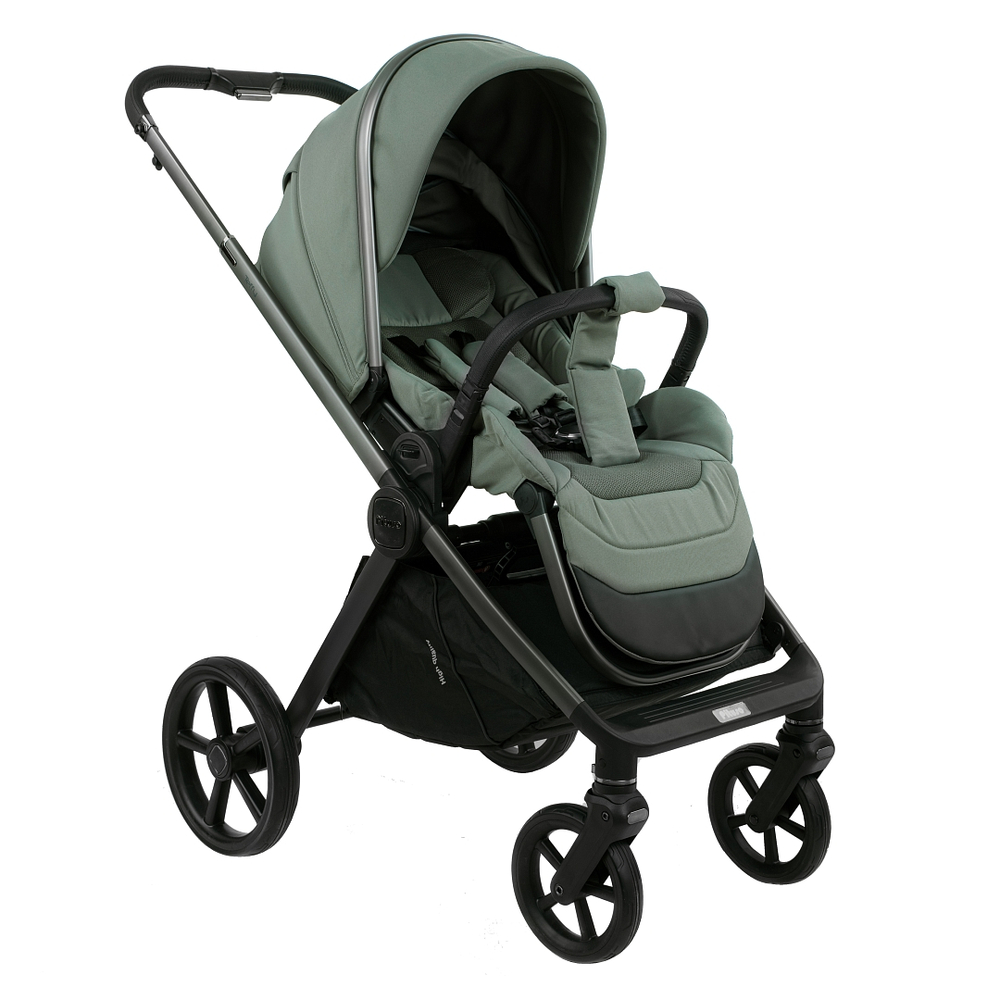 Коляска 2 в 1 Pituso Teffy Sage Green шасси Graphite