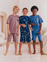 Пижама для мальчика Next AM2-795, 3 шт., Синий, Сиреневый