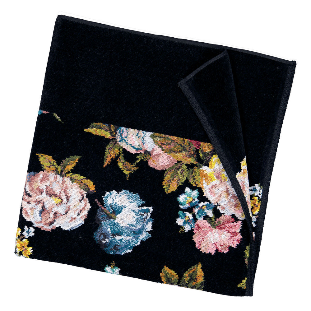 Полотенце 75x150 Feiler Rose Dream Schwarz черное