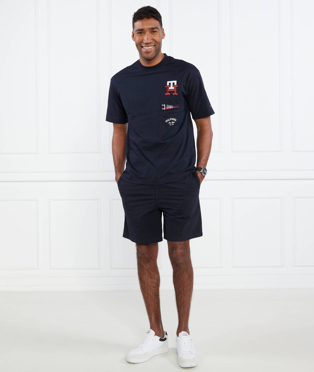 Шорты Karlos-DS-Shorts BOSS BLACK - темно-синий(50487762)