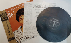 Винтажная виниловая пластинка LP Ella Fitzgerald Get Happy (Japan 1994)