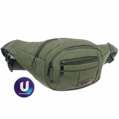 Сумка на пояс «Sport leader - Street Fashion», 4 кармана, цвет хаки, 35*16*6см