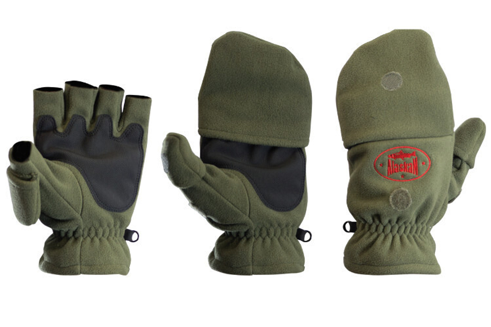 Перчатки-варежки Alaskan Colville L черный(22-23см)