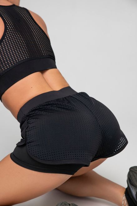 Шорты Perforation Black