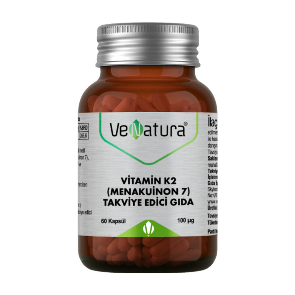 Витамин К2 Менахинон 100 мг 60 капсул (VeNatura)
