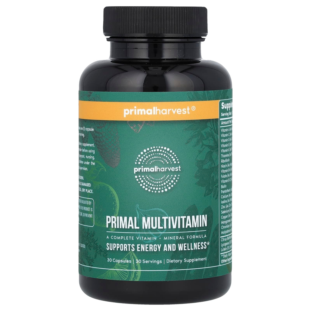 Primal Harvest, Primal, мультивитамины, 30 капсул