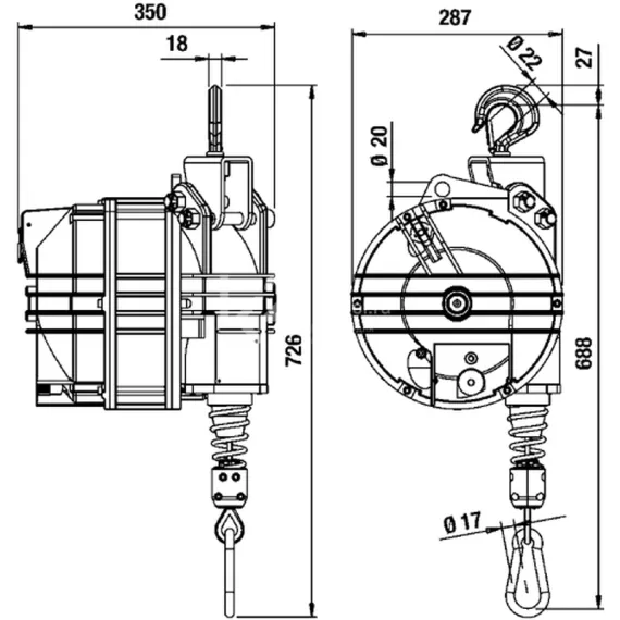 Балансир пружинный Tecna 9426