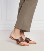 Кожаные вьетнамки Alohas - коричневый(S100247)