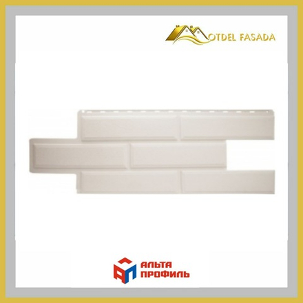 Фасадная панель Альта-Профиль Венеция ЭКО  Белый  1,000мм*420мм*0,42м2