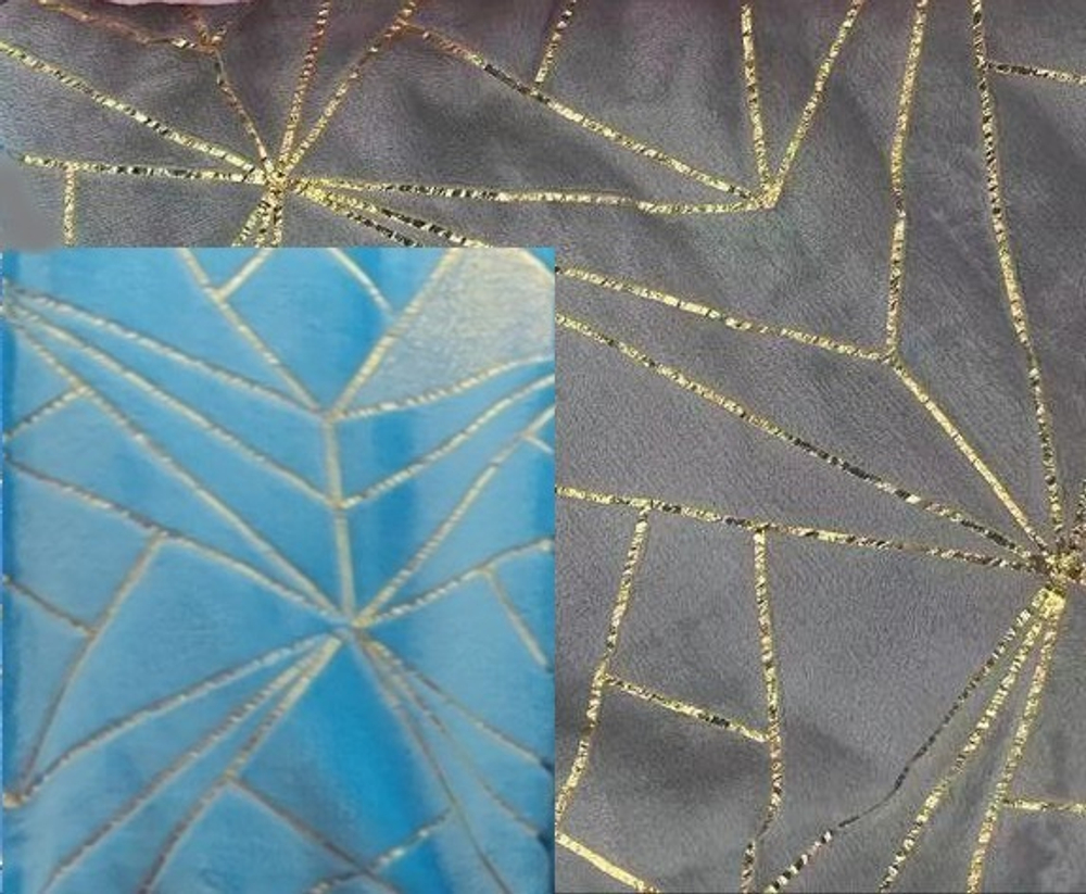 Плед 180*200см «LuxGeometry», цвет серый, микрофлис