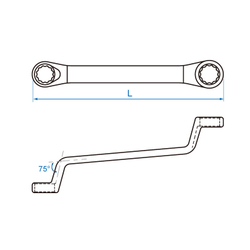 KING TONY (1712MRN) Набор накидных ключей, 6-32 мм, 12 предметов