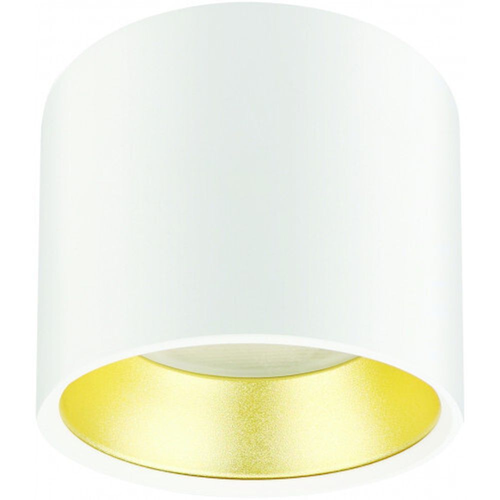 OL8 GX53 WH/GD Подсветка ЭРА Накладной под лампу Gx53, алюминий, цвет белый+золото