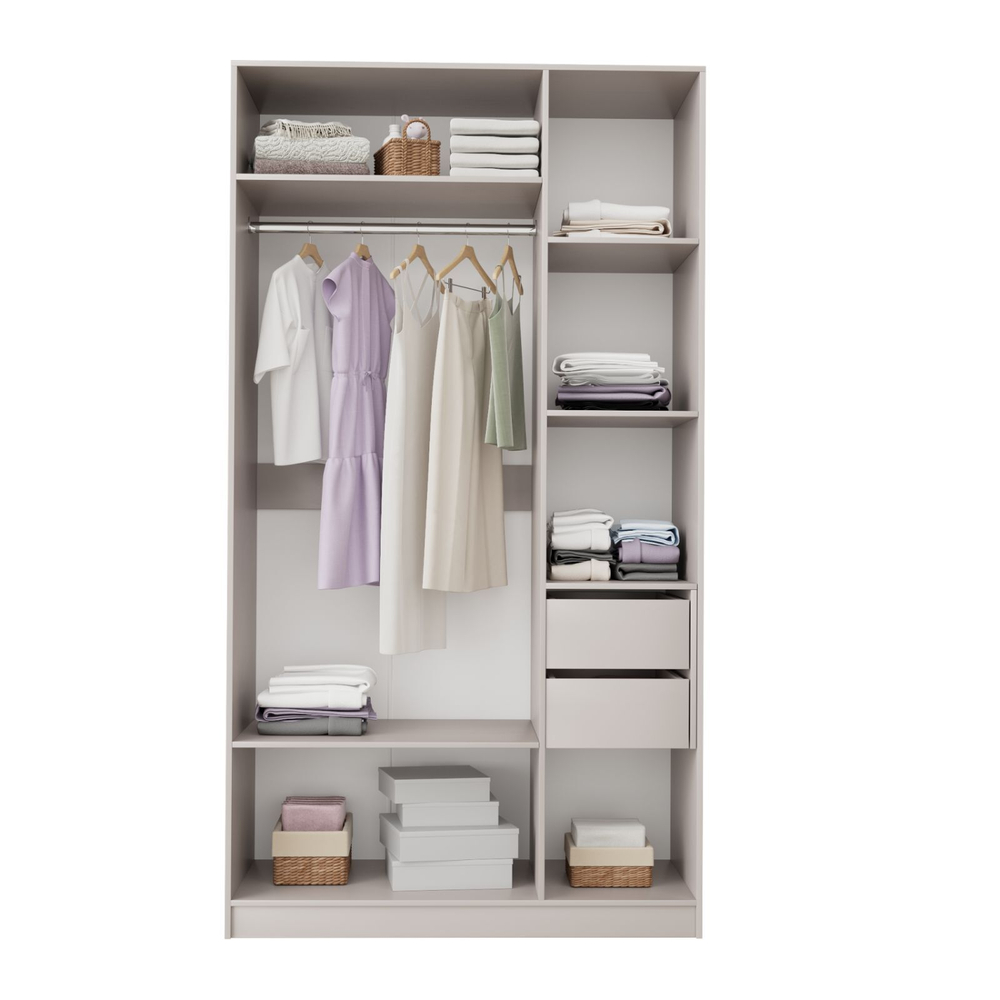 шкаф для одежды распашной Чарли №25, 120х55х220 см , цвет кашемир