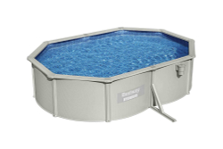 Cтальной бассейн Bestway Hydrium Oval Pool 500х360х120 см + песочный ф/насос 3028 л/ч, лестница, тент, подстилка (56586 BW)