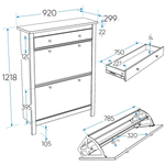 Сага Тумба для обуви 92х122