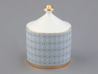 Сахарница форма Идиллия рисунок Азур, арт 80.96961.00.1