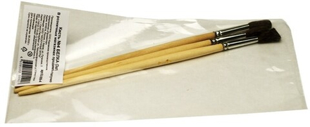 Набор кистей "Для гуаши и акварели" №4 БЕЛКА (3шт.)