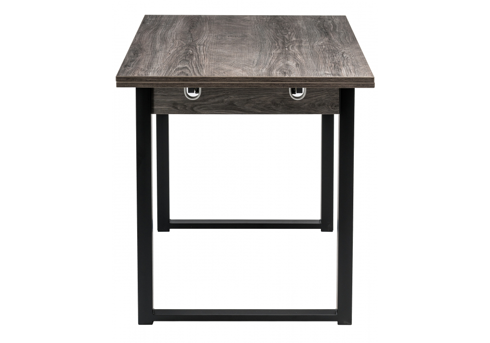 Стол деревянный Woodville Форли дуб рошелье, черный матовый