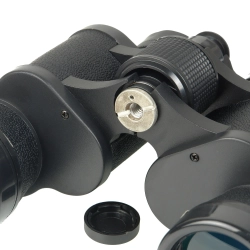 Бинокль Veber Classic БПШЦ 8x40 VL черный, кожа - вид снизу с держателем для штатива