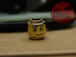 Бусина темлячная "Лего добрый", латунь