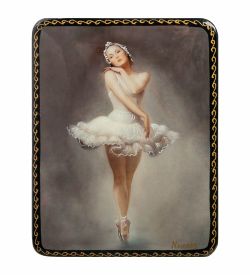 ШК-19/ 8-C Шкатулка в технике декупаж «Балет» (10х8х3,5)