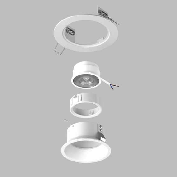 Комплект со светильником Lightstar Domino Round (214616+214606+214006) D61606WMOD