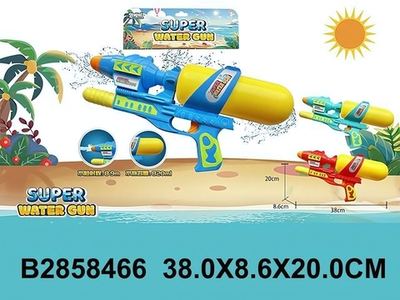 Водный пистолет 38см. микс, пакет 182