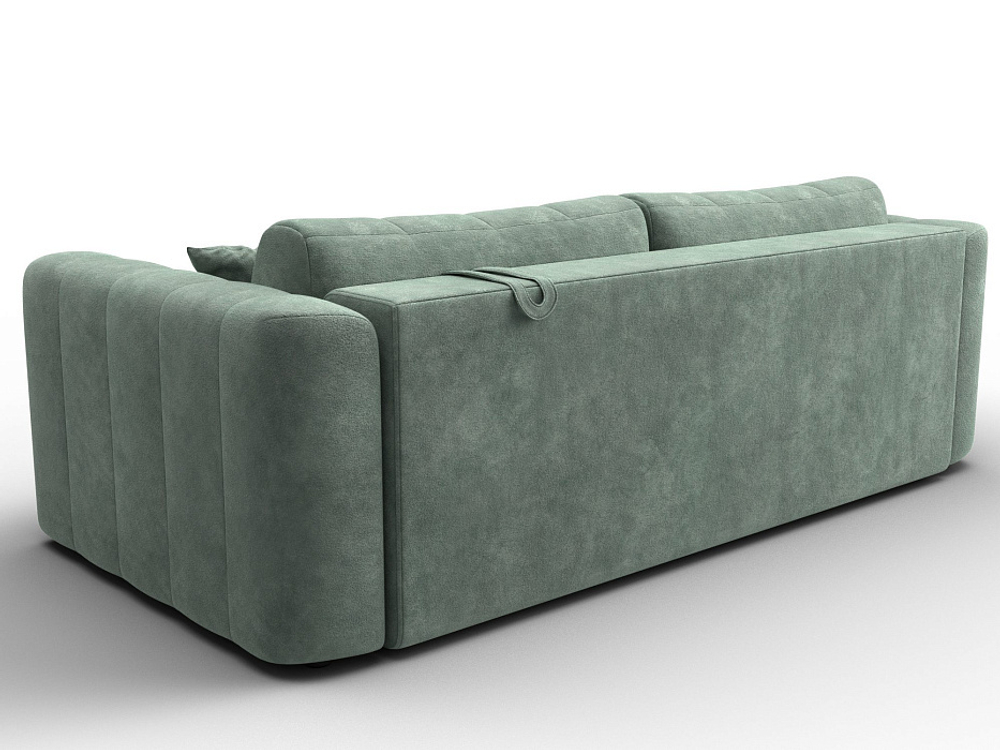 Диван прямой Лига-062 НПБ ВЕЛЮР BRUT 08 зеленый