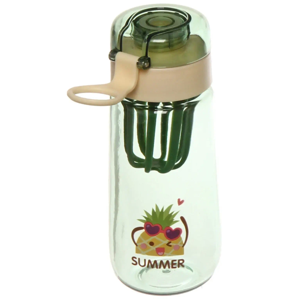 Бутылка питьевая пластиковая 430мл «Фрукты Лето»