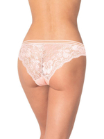 Трусики-бразилиана с ажурной задней частью (Размер: XL) (Цвет: бежевый)