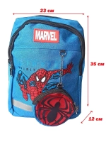 Рюкзак Spider Man голубой