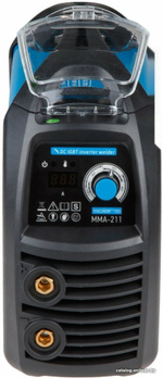 Сварочный инвертор Solaris MMA 211, ручная дуговая MMA-сварка, цифровая индикация, 20-210A, 5.6 кВ·А