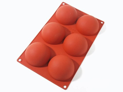 Силиконовая форма "Полусфера 6 ячеек" SA0001, Silico, Россия