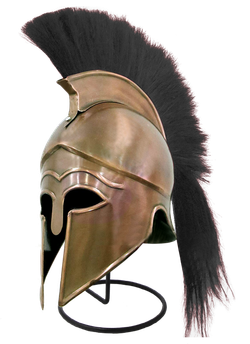 Nautical Шлем коринфский с черным плюмажем