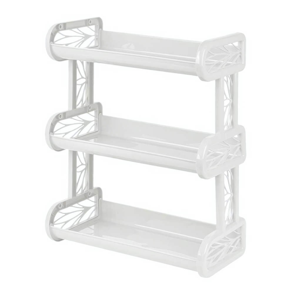 Полка навесная Keeplex Regular трехсекционная 32,4х17х41,8см белое облако