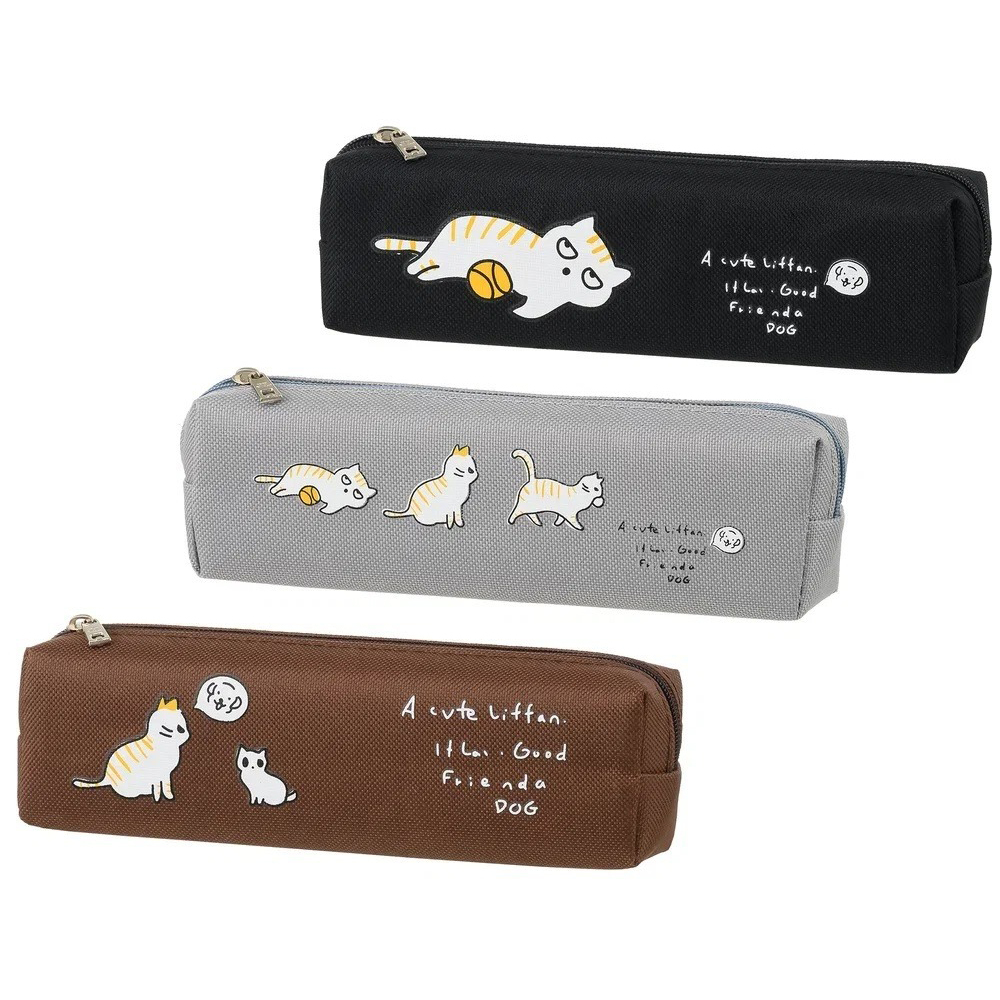 Пенал-косметичка Basir без наполнения, 19,5*6*4 см, серия "Котята", ассорти