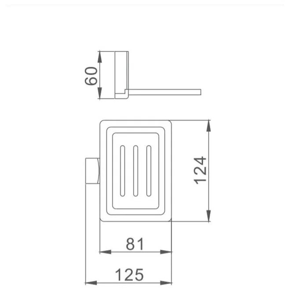 Мыльница металлическая подвесная Haiba HB8802-1