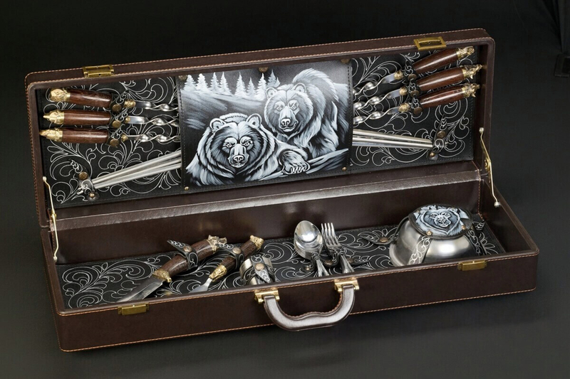 Подарочный набор для пикника в кейсе «Престиж 6»