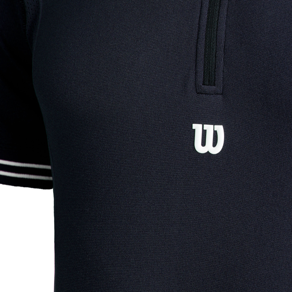 Мужское теннисное поло Wilson Players Seamless Polo Men - Blue