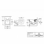 Унитаз подвесной Villeroy&Boch Venticello 4611R001 безободковый