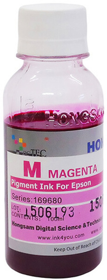 Чернила DCTec — HONGSAM пигментные для Epson серия: 169680 - Magenta (Пурпурный) 100 мл.