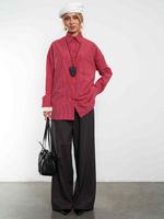 Рубашка Модная клеточка красного цвета