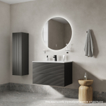 Тумба подвесная IDDIS Bild, 80 см, темно-серый, BIL80G0i95