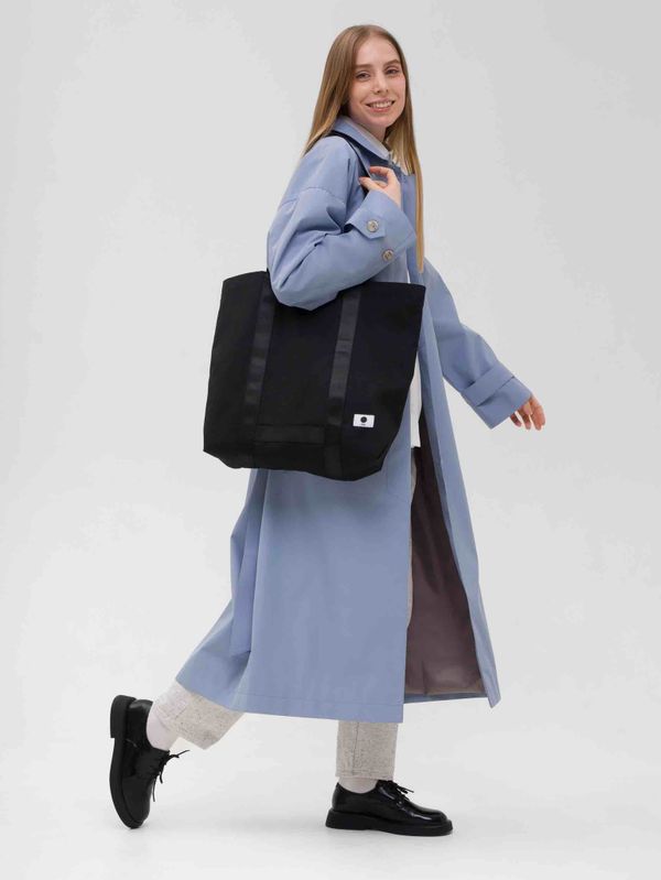 Плащ Длинный Женский Голубой - фото 4