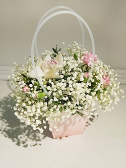 Трендовая гипсофила в разноцветной гамме (КМ0001)