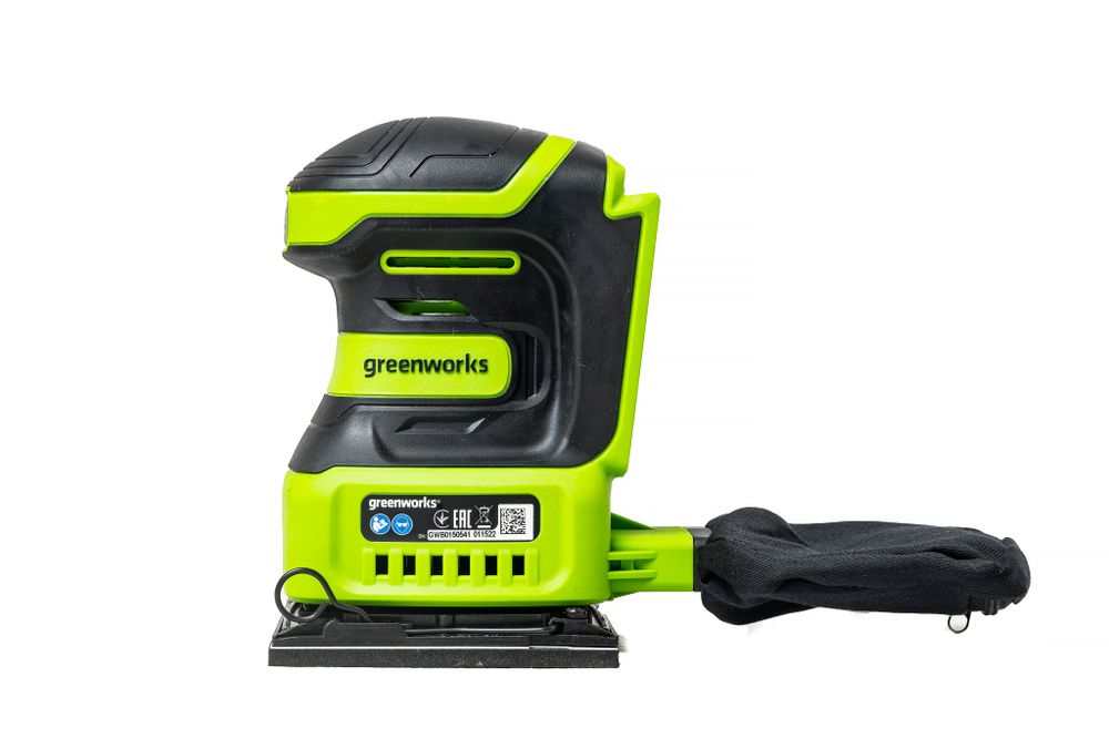 Плоскошлифовальная машина аккумуляторная Greenworks G24SS14, 3100507,24 В, без АКБ и ЗУ
