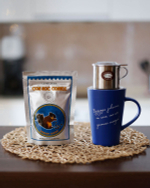 Кофе молотый CON SOC COFFEE Арабика-Робуста с ароматом фундука (Белочка) Blue, 250 г