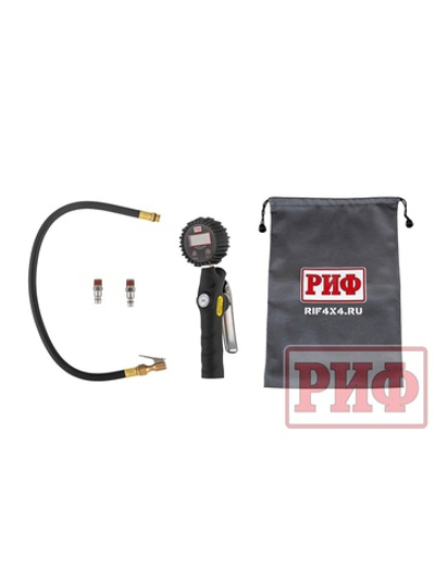 Пистолет для подкачки колес с электронным манометром РИФ от 0,3 до 7 атм.
