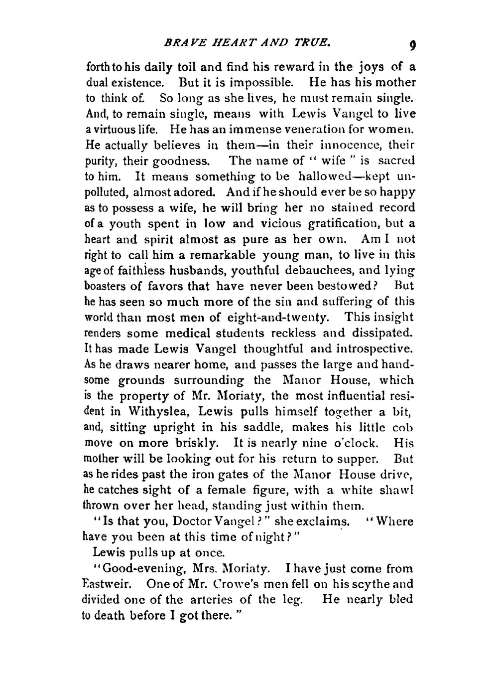 Brave Heart and True. A Novel | Florence Marryat